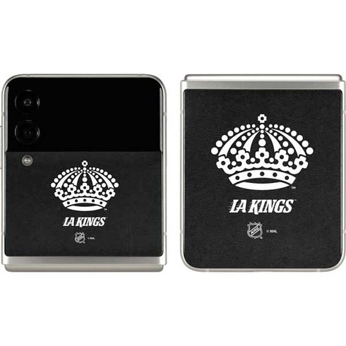 NHL Los Angeles Kings Black Background Galaxy Z Flip3 5G Skin